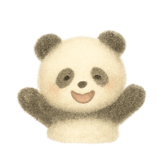 Wool Felt Panda-kun