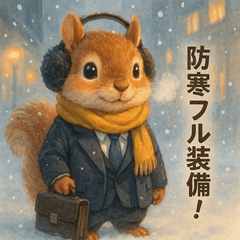 Cold and Freezing Office Animal Stickers