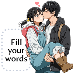 Message Stickers (Love Couples 15) EN