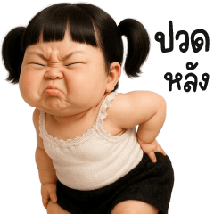 สาวน้อยตัวอ้วงชุดขาวดำ