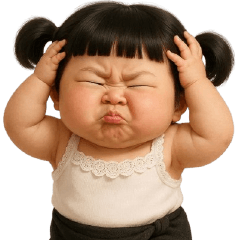 สาวน้อยตัวอ้วงชุดขาวดำ ไม่มีคำจะพูด