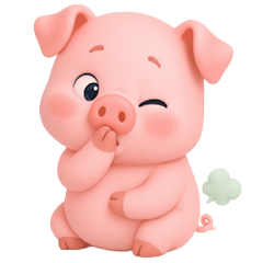 อู๊ด อู๊ด หมูน้อยตัวกลม น่ารัก (No Text)