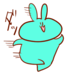 Happy Happy Rabbit Sticker