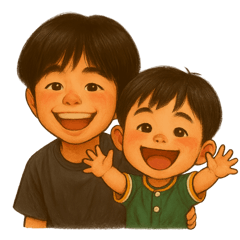 Cheerful Brothers Stickers!