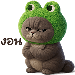 ❤️แมวเทา หัวกบ❤️