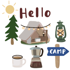 癒し　かわいい　キャンプ