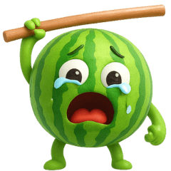 3D fruit comical stamps