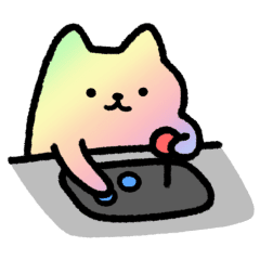 cute gaming dog move sticker
