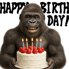 ゴリラのお誕生日＆ポジティブ