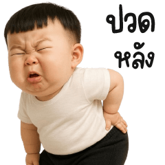 อาตี๋น้อยตัวอ้วงชุดขาวดำ