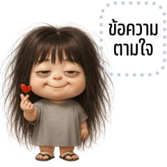 Message Stickers: Kaojee Sleepy Girl