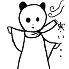 A gentle teddy bear in winter