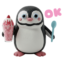 Chinstrap penguins' everyday Sticker