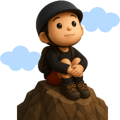 ある週末＊登山くんスタンプ【３D】