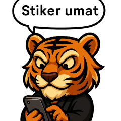 Tiger wearing a hakama