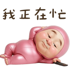 粉紅怪阿北 用這套貼圖敷衍你