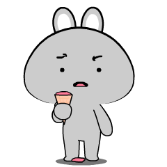 Baby Grey Rabbit 2 : Animated Stickers