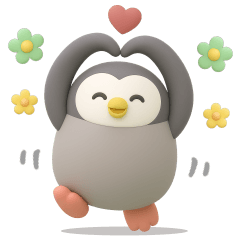 <企鵝球球>愛你喲～♡♡♡