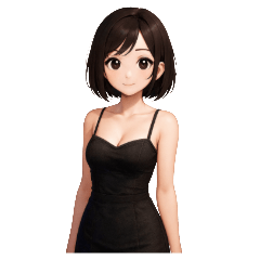 Short-haired woman in everyday language – LINE stickers | LINE STORE