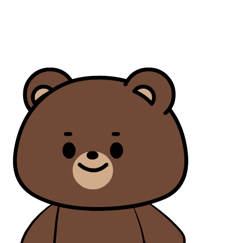 Chubby Teddy Bear : Pop-up stickers
