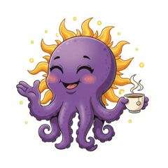 章魚晴 Sunny Purple Octopus