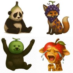 Fruit Animal Stickers