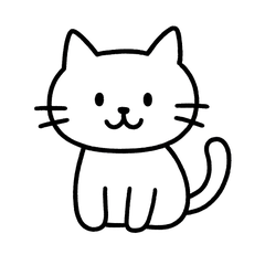 line cat art