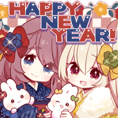 WINTER BUNNY STICKER 2026.