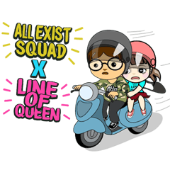 All Exist Squad X Line Of Queen