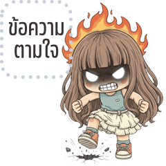 Message Stickers: Naira cute girl