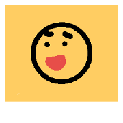 simple face sticker.