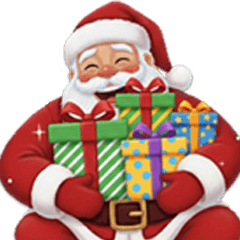 Santa Claus and Merry Christmas Big