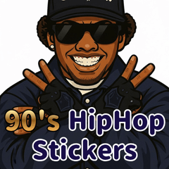 90s Hip-Hop Vibes Stickers