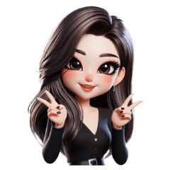 Working woman in black dress