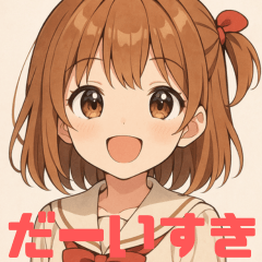 Cute Anime Girl Stickers for Everyday