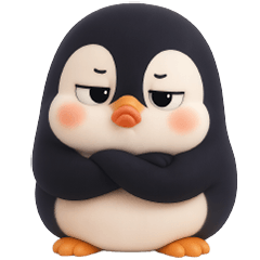Cute, round penguin (No Text)