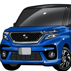 車(ミニバン90)クルマバイクシリーズ