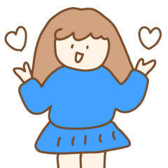 Cool Wednesday girl emotion stickers.