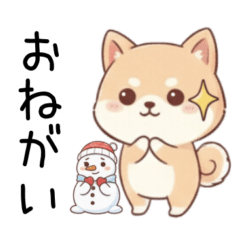 (Winter)Dog Sticker2