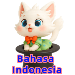 ピーチの文字スタンプ(インドネシア語)