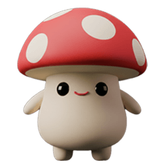 Red mushroom everydaySticker