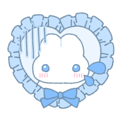 おめかし♡アレンジスタンプ（ブルー）