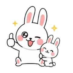 かわいいウサギの親子 - LINE スタンプ | LINE STORE