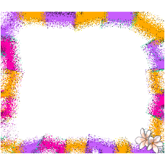 カラフルすりガラス風フレーム