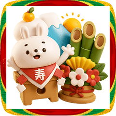 人参うさぎの年末年始＊イベント【3D】