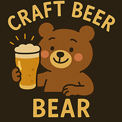 クラフトビールくま おつかれ乾杯スタンプ