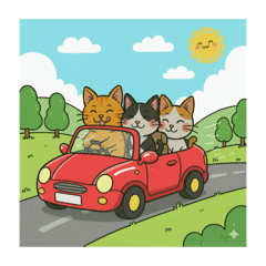 cat_car_red