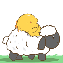 Chubby Yellow Dino 3 : Pop-up stickers