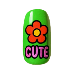 pop and colorful nailtip