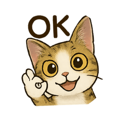 Masa 可愛虎斑貓貼圖